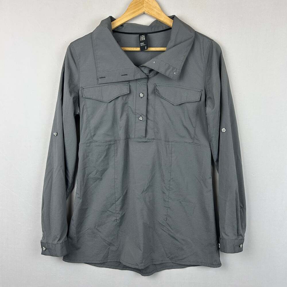 Mountain Hardwear Citypass Pop Over Tunic Top Gray OL7122 Women's Size S